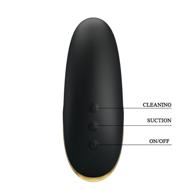 Pretty Love Luxury schwarz – Wiederaufladbarer Saugstimulator, 7 ModiBerührungslose Stimulatoren