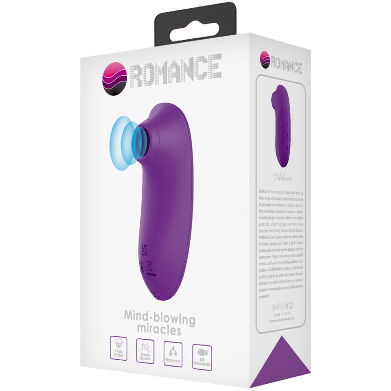 Stimulateur clitoridien à succion ROMANCE Adora Mini violet compactStimulateurs sans contact