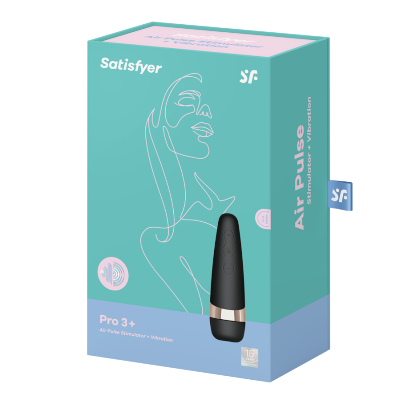Estimulador clitoriano de ondas de pressão Satisfyer Pro 3 VibrationEstimuladores sem contacto