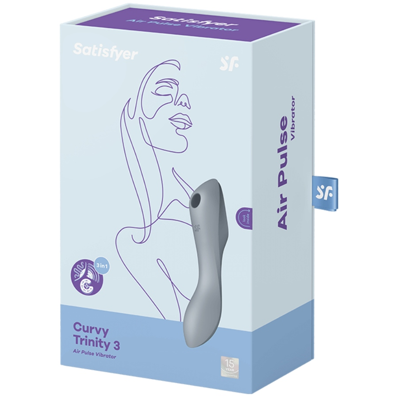 Satisfyer Curvy Trinity 3 red pressure-wave vibratorNon-contact stimulators