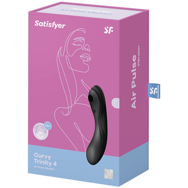 Satisfyer Curvy Trinity 3 red pressure-wave vibratorNon-contact stimulators