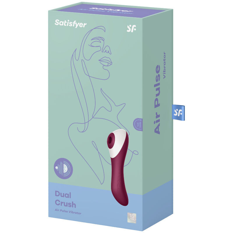 Dual Crush Satisfyer Air Pulse Dual Stimulation VibratorNon-contact stimulators