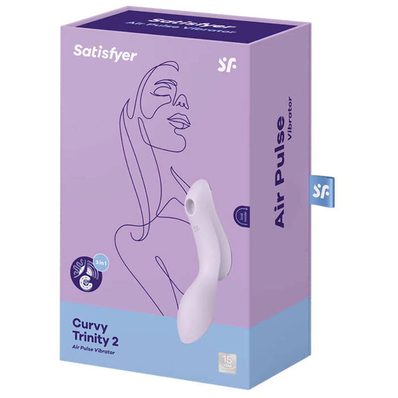 Curvy Trinity 2 Satisfyer Air-Pulse Vibrator schwarz, dualBerührungslose Stimulatoren
