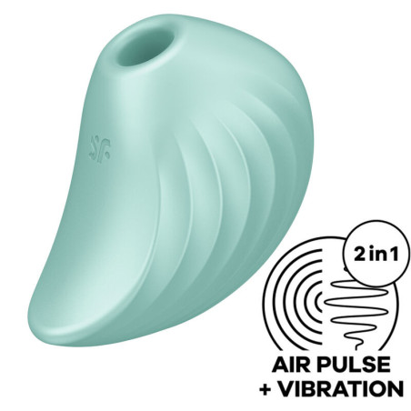 Satisfyer Pearl Diver verde – Estimulador clitoriano Air PulseEstimuladores sem contacto