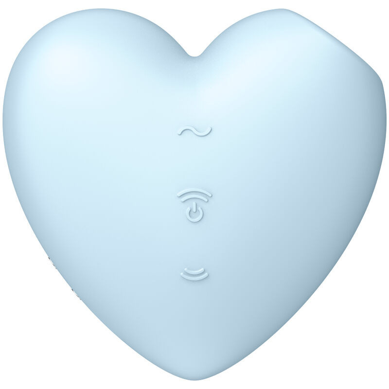 Estimulador clitoriano de ar pulsado Satisfyer Cutie Heart azulEstimuladores sem contacto