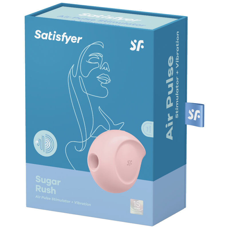 Compact Air Pulse clitoral stimulator Satisfyer Sugar Rush pinkNon-contact stimulators