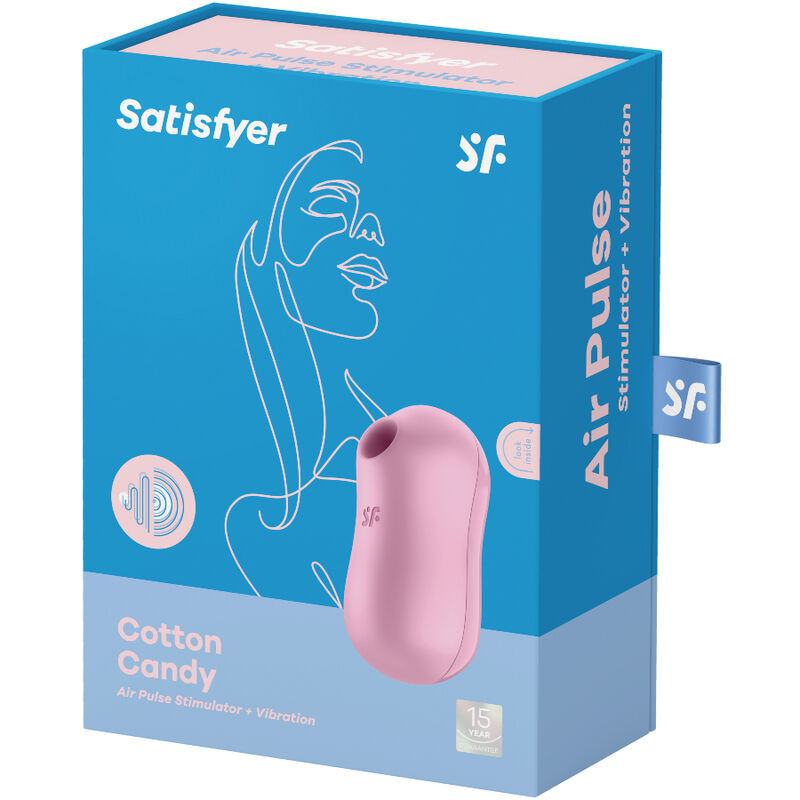Estimulador clitorial Air Pulse y vibrador Cotton Candy lilaEstimuladores sin contacto