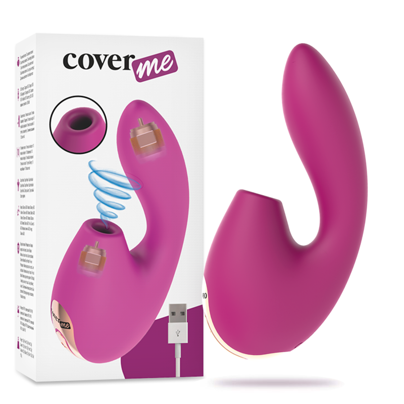 COVERME Klitorisstimulator & G-Punkt-Vibrator, USB, wasserdichtBerührungslose Stimulatoren