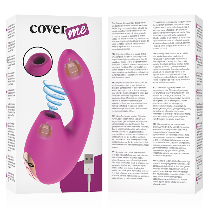 COVERME clitoral stimulator & G-spot vibrator, waterproof USBNon-contact stimulators