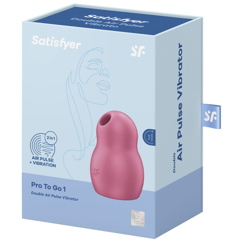 Stimolatore clitorideo compatto ad onde d'aria e vibrazioni rossoStimolatori senza contatto
