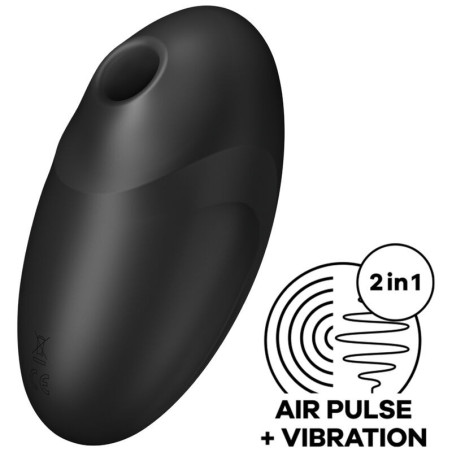 Klitorisstimulator Air Pulse & Vibration 2 Motoren schwarzBerührungslose Stimulatoren