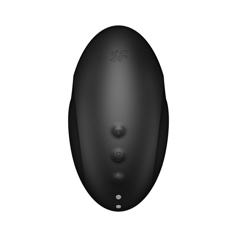 Stimolatore clitorideo Air Pulse e vibro 2 motori neroStimolatori senza contatto