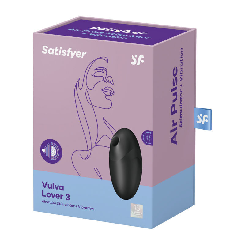 Klitorisstimulator Air Pulse & Vibration 2 Motoren schwarzBerührungslose Stimulatoren