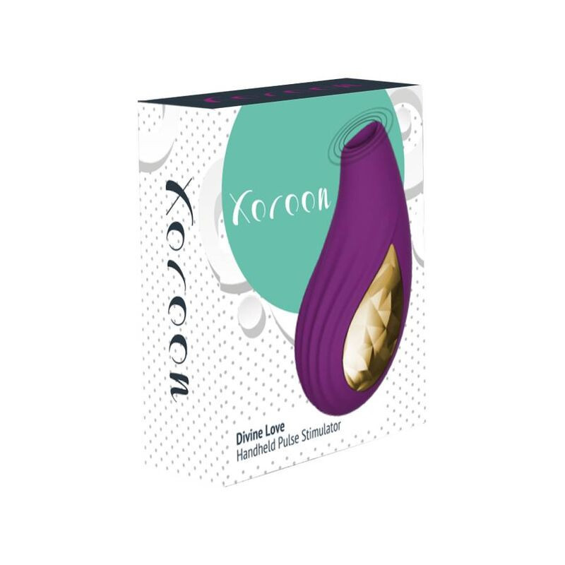 Estimulador clitoriano pulsante Divine Love Xocoon roxo para casalEstimuladores sem contacto
