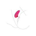 Xocoon Infinite Love fuchsia clitoral stimulator for couplesNon-contact stimulators