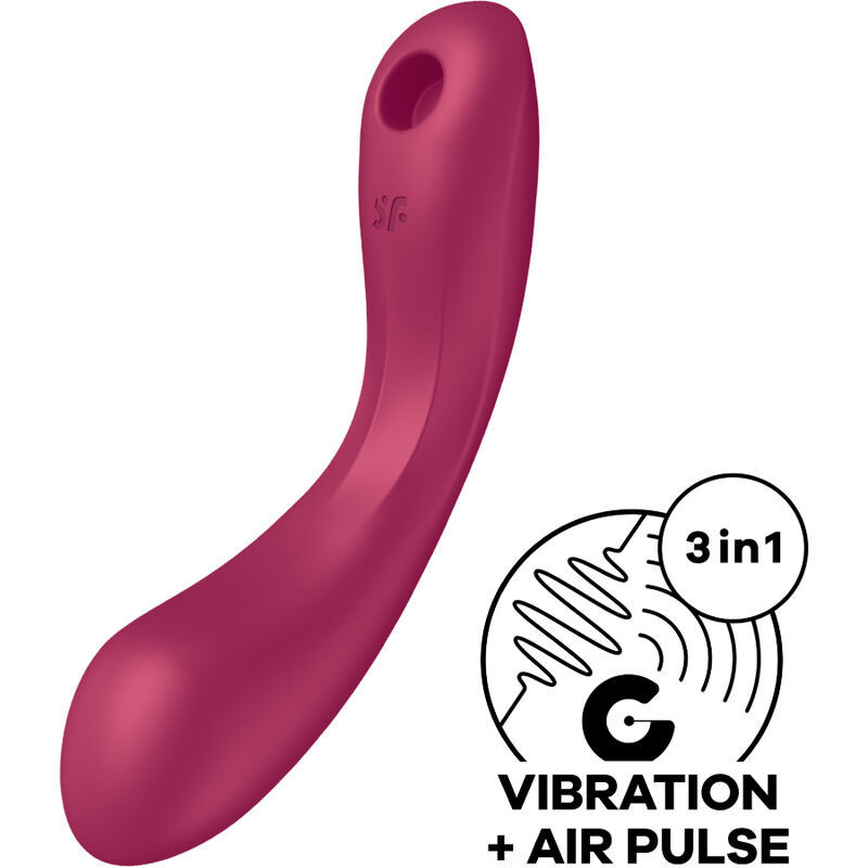 3-in-1 Air-Pulse-Stimulator & Vibrator Satisfyer CurveBerührungslose Stimulatoren