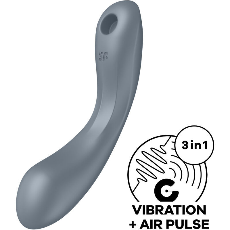 Stimulateur air pulsé et vibromasseur 3-en-1 Satisfyer CurveStimulateurs sans contact
