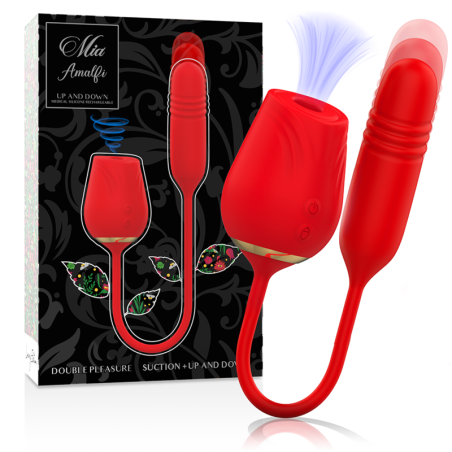 MIA Amalfi Doppelvibrator mit Saugfunktion + StoßbewegungBerührungslose Stimulatoren