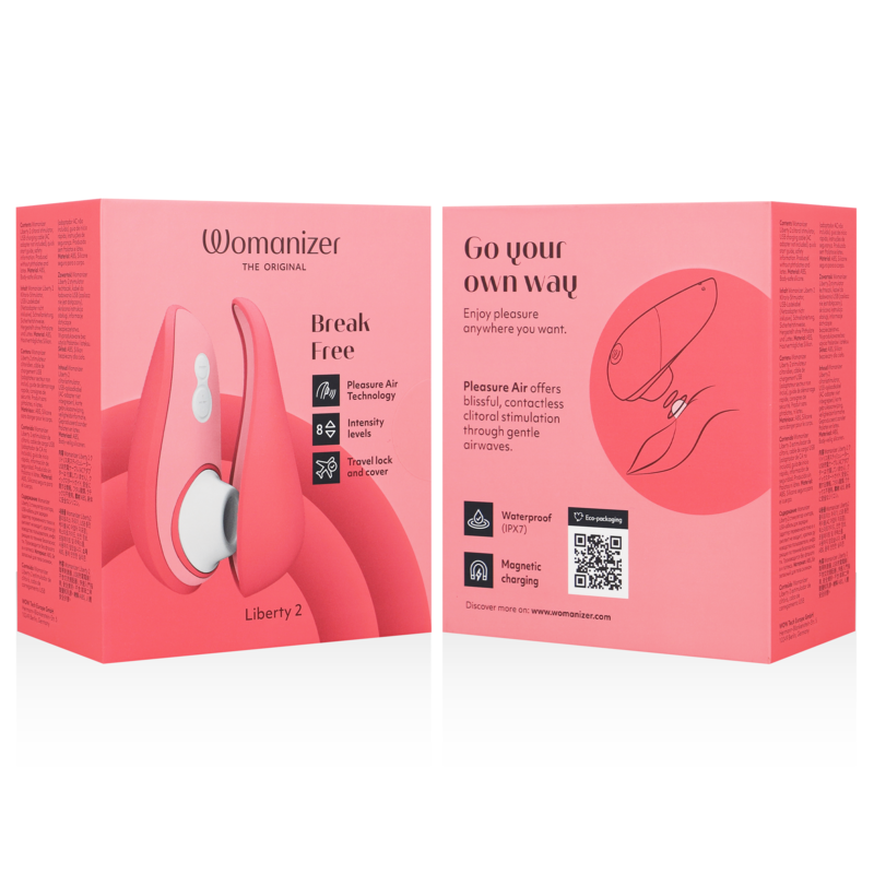 Estimulador de clítoris por succión Womanizer Liberty 2 verde pastelEstimuladores sin contacto