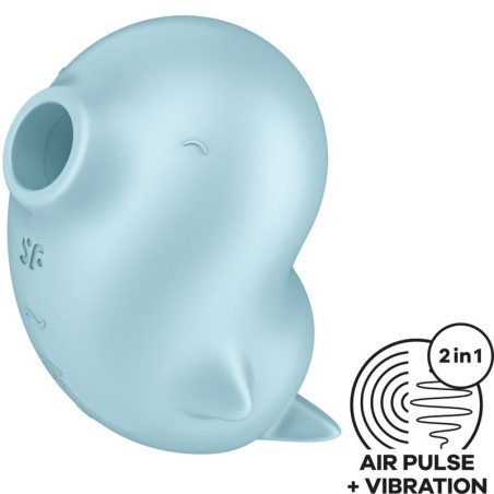 Stimolatore clitorideo a onde di pressione Sassy Seal Blu SatisfyerStimolatori senza contatto