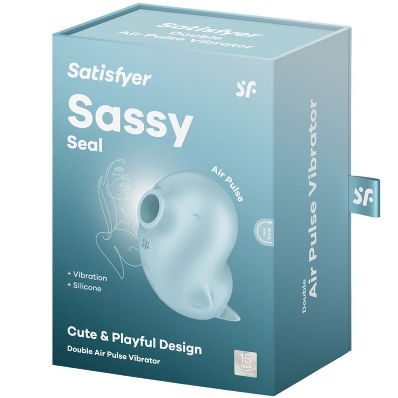 Satisfyer Sassy Seal Blue Pressure-Wave Clitoral StimulatorNon-contact stimulators