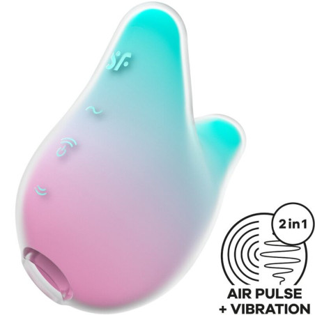 Mermaid Vibes Klitorisstimulator Druckwellen Mint/RosaBerührungslose Stimulatoren