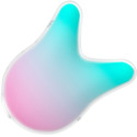 Mermaid Vibes pressure-wave clitoral stimulator mint/pinkNon-contact stimulators