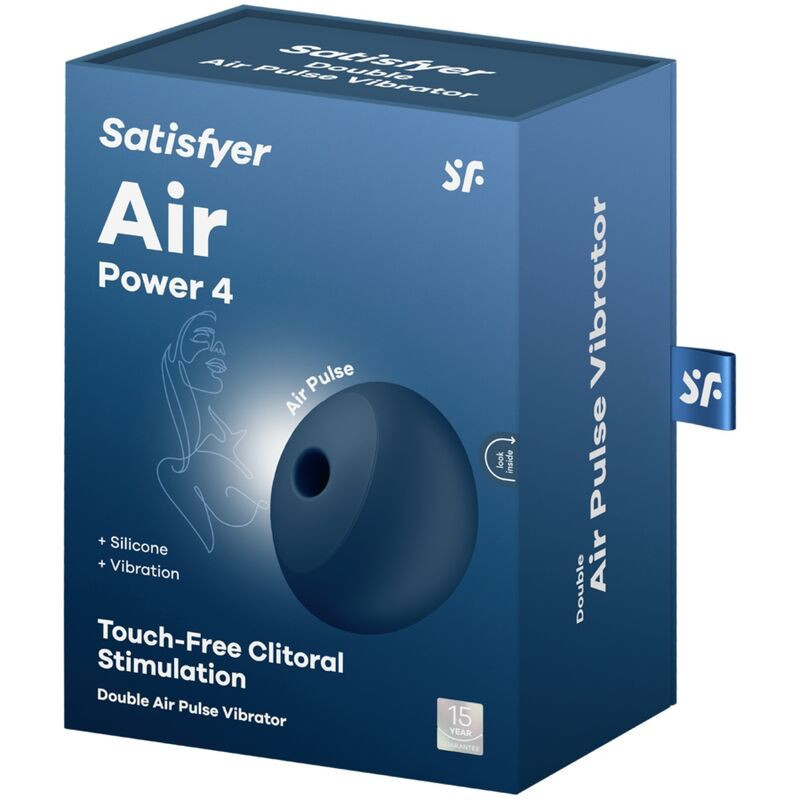 Estimulador clitorial por ondas + vibrador Air Power 4 azulEstimuladores sin contacto