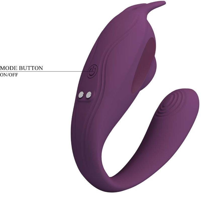 C-förmiger App-Vibrator Klitoris & G-Punkt Pretty Love Shey lilaBerührungslose Stimulatoren