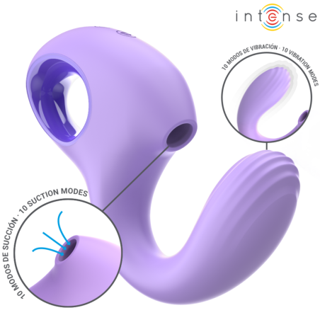 INTENSE Baxter Klitorisstimulator violett mit Saug- und VibrationBerührungslose Stimulatoren