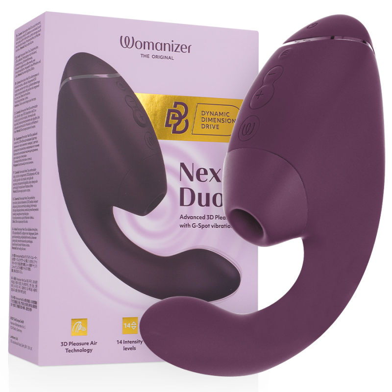 Womanizer Next Duo Klitoris- & G-Punkt-Stimulator NebelrosaBerührungslose Stimulatoren