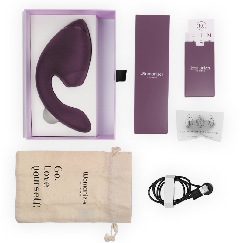 Womanizer Next Duo Klitoris- & G-Punkt-Stimulator NebelrosaBerührungslose Stimulatoren