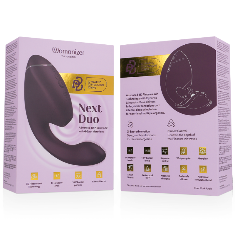 Womanizer Next Duo estimulador clítoris y punto G Rosa BrumaEstimuladores sin contacto