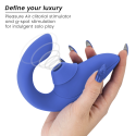 Womanizer Blend Rabbit Vibrator Doppelstimulation BlauBerührungslose Stimulatoren