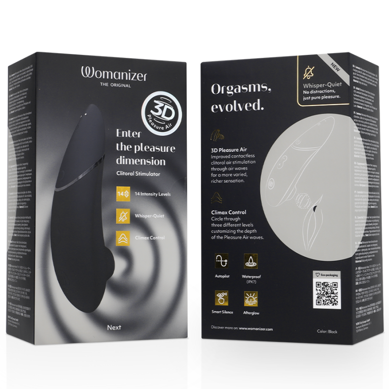 Womanizer Next black - 3D Pleasure Air clitoral stimulatorNon-contact stimulators