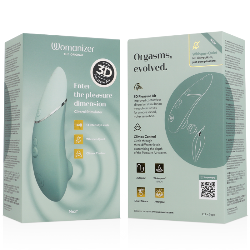 Womanizer Next negro - estimulador de clítoris 3D de aire pulsadoEstimuladores sin contacto