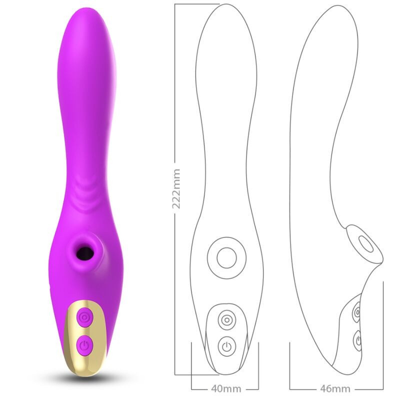 Armony fuchsia Saug-Klitorisstimulator mit DoppelwirkungBerührungslose Stimulatoren