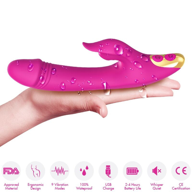 Stimulateur clitoridien et point G à succion Armony Fuchsia USBStimulateurs sans contact