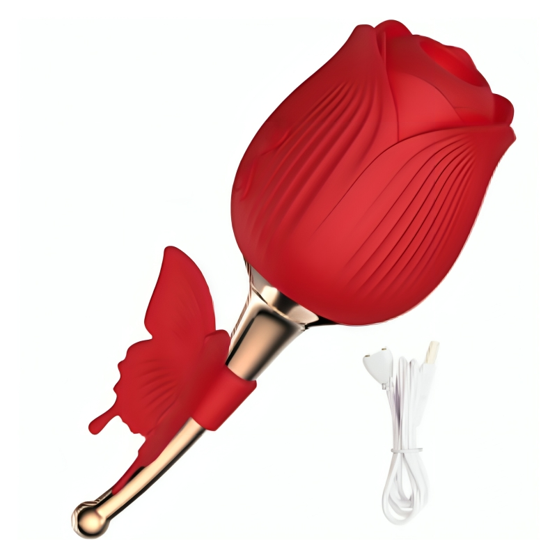 Estimulador de succión Armony Butterfly Flower rojo, 10 modosEstimuladores sin contacto