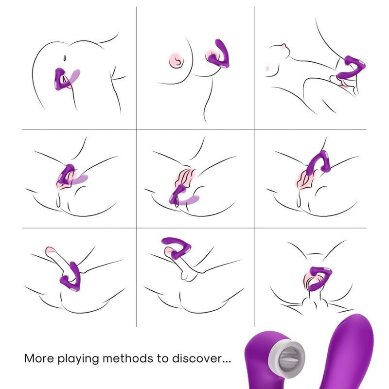 Gebogener Klitorisstimulator ARMONY SecretKiss fuchsia USBBerührungslose Stimulatoren