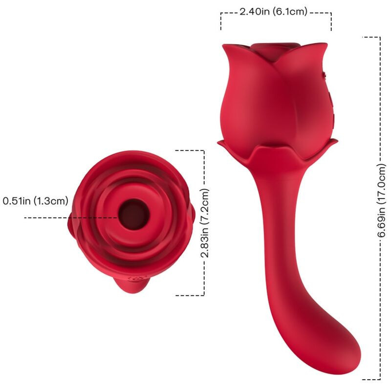 Stimulateur clitoridien à succion Armony Roselover rouge étancheStimulateurs sans contact