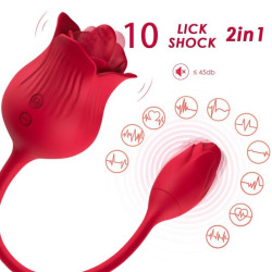 Stimolatore clitorideo a suczione Armony rosa con ovetto vibranteStimolatori senza contatto