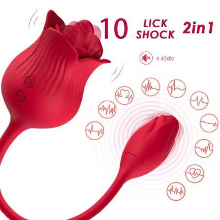 Stimolatore clitorideo a suczione Armony rosa con ovetto vibranteStimolatori senza contatto