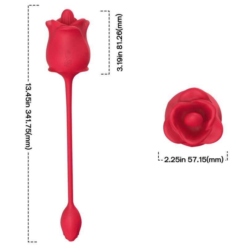 Succhiaclitoride Armony Rose 2 in 1, 10 modalitàStimolatori senza contatto