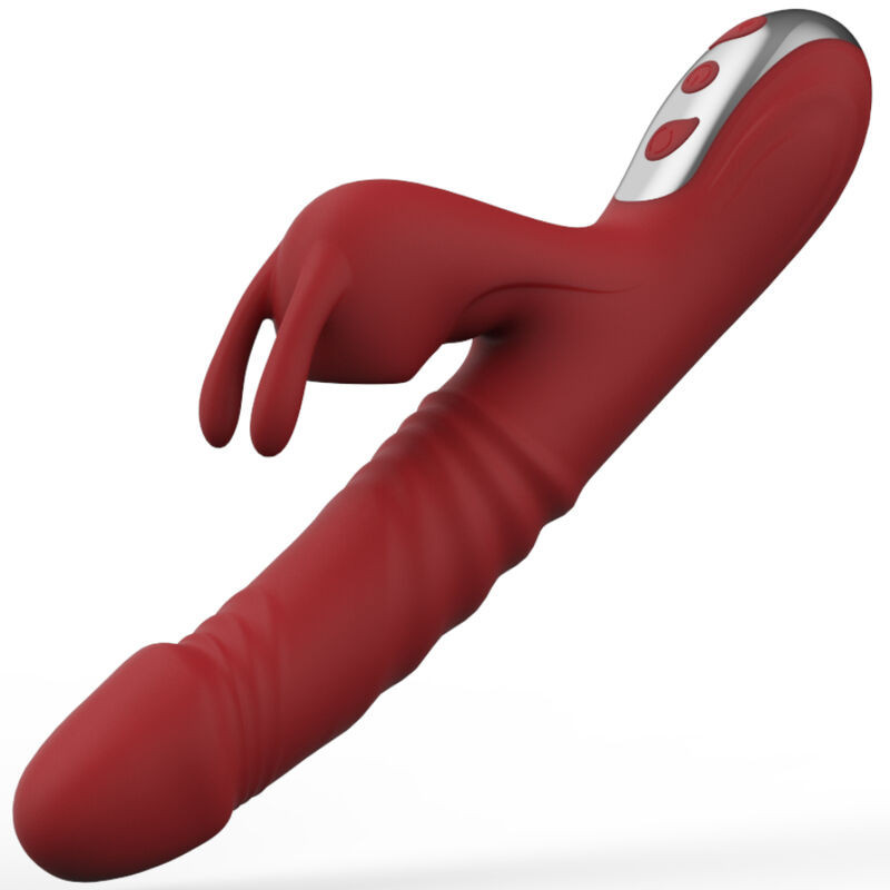Vibromasseur rabbit à succion Armony Suck bordeaux, vibrations et rotationStimulateurs sans contact