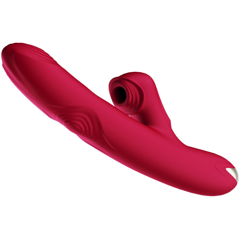 Vibromasseur aspiration Armony Bump bordeaux à rotation et ventouseStimulateurs sans contact