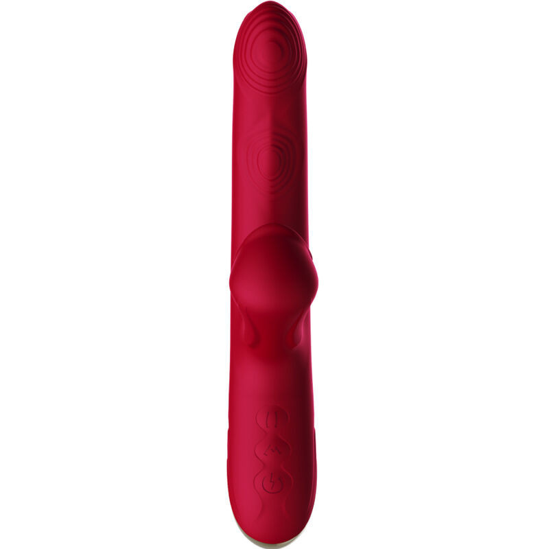 Vibromasseur aspiration Armony Bump bordeaux à rotation et ventouseStimulateurs sans contact