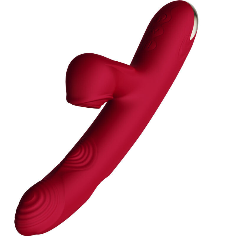 Vibromasseur aspiration Armony Bump bordeaux à rotation et ventouseStimulateurs sans contact