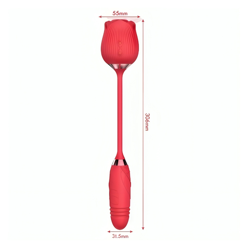 Delight Flower Armony suction thrust vibrator, redNon-contact stimulators
