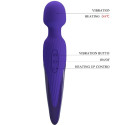 Heated violet wand vibrator Pretty Love Antony, 7 modesMassagist Magic Wand